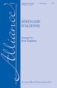 Serenade Italienne SATB choral sheet music cover